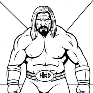 Triple H I Ringen Malarbild 114661-50436