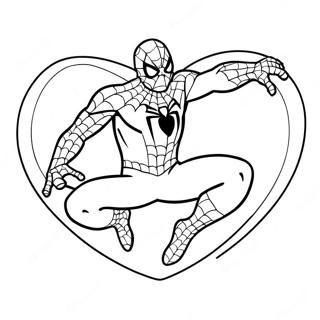 Spiderman Valentinsmalarbild 115303-50919