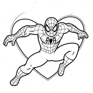 Spiderman Valentinsmalarbild 115303-50920