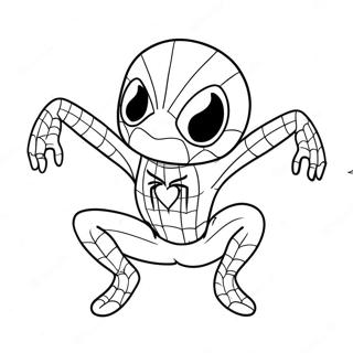 Sot Spiderman Med Hjarta Malarbild 115304-50923
