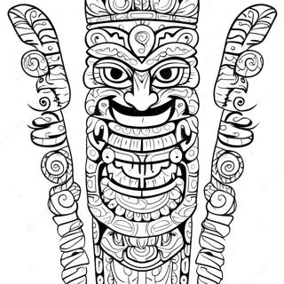 Detaljerad Totempale Malarbild 115538-51110