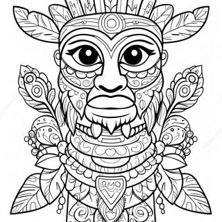 Detaljerad Totempale Malarbild 115538-51112