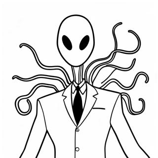 Malarbild Av Slenderman Med Tentakler 115768-51288