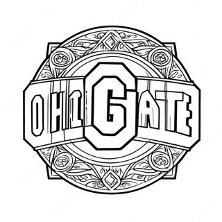 Ohio State Logotyp Malarbild 115895-51379