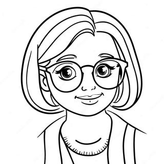 Sot Nana Med Glasogon Malarbild 115947 51424