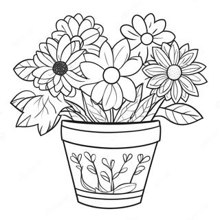 Dekorativ Blomkruka Malarbild Målarbilder
