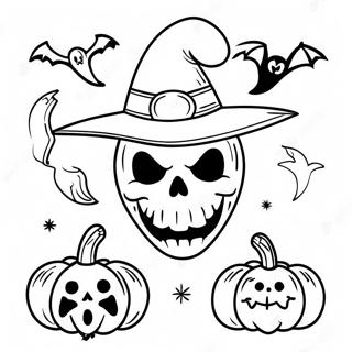 Spooky Spirit Halloween Logotyp Malarbild 116258-51661