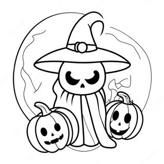 Spooky Spirit Halloween Logotyp Malarbild 116258-51662