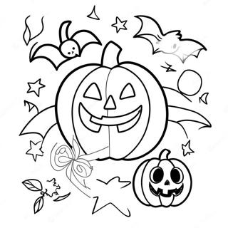 Rolig Spirit Halloween Logotyp Malarbild Målarbilder