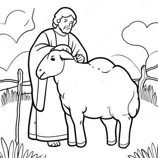 Omtanksam God Herde I Hagen Malarbild 116441-51972