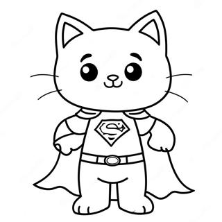 Super Katt I Kappa Malarbild 116568-52070