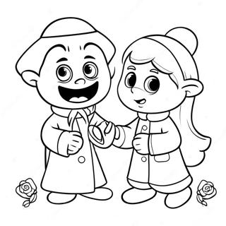 Vlad Och Niki Leker Tillsammans Malarbild 116645-52133