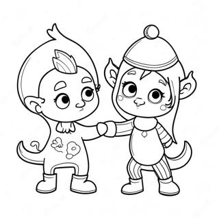 Vlad Och Niki Leker Tillsammans Malarbild 116645-52134