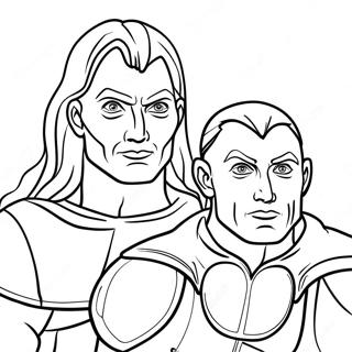 Vlad Och Niki Superhjaltar Malarbild 116646-52137