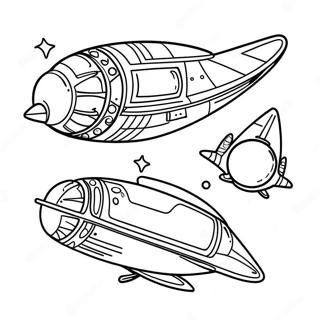 Rymdskepp Malarbild 116798-52242