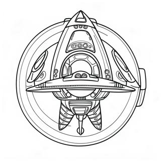 Framtida Rymdskepp Malarbild 116799-52246