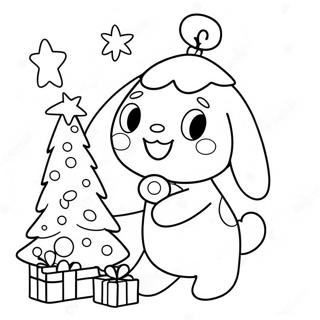 Cinnamoroll Dekorerar Julgran Malarbild 116825-52272