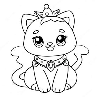 Glittrande Prinsessa Katt Malarbild 117031-52426