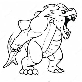 Vilt Monster Som Ryter Malarbild 117340-52666