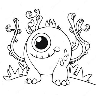Monster För Vuxna Målarbilder