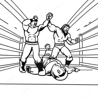 Spannande Wwe Match Malarbild 117598 52857