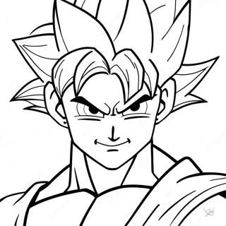 Goku Super Saiyan Bla Malarbild 117674-52910