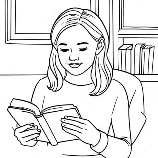 Rory Gilmore Laser En Bok Malarbild 117986 53157