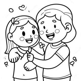 Glada Barn Som Delar Vanlighet Malarbild 118091 53245