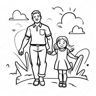 Aventyrlig Pappa Och Dotter Malarbild 119063-54107