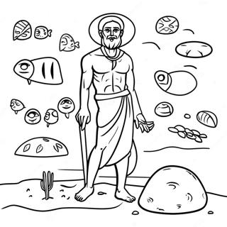 Tio Plagor I Egypten Malarbild 119270-54273