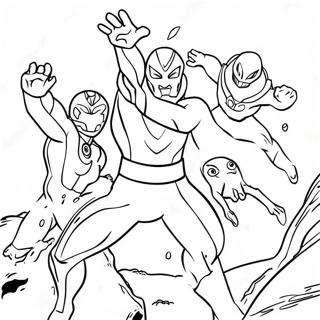 Ultraman Kampar Mot Utomjordiska Monster Malarbild 119371 54347