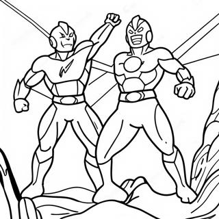 Ultraman Mot Kaiju Malarbild 119374-54357