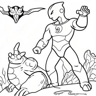 Ultraman Mot Kaiju Malarbild 119374-54358