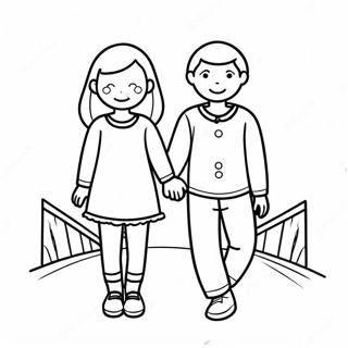 Sott Par Som Haller Hander Malarbild 119423 54387