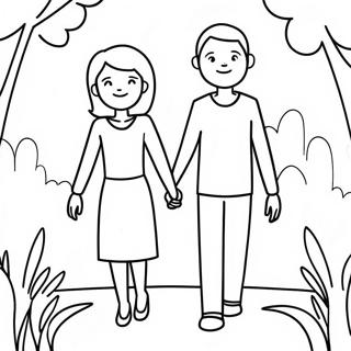 Sott Par Som Haller Hander Malarbild 119423 54388