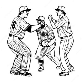 Padres Spelare I Aktion Malarbild 119707-54613