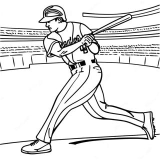 Padres Spelare I Aktion Malarbild 119707-54616