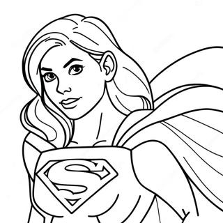 Supergirl Malarbild 119860-54726