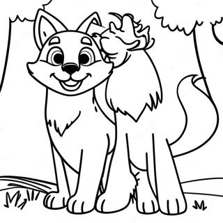 Rav Och Hund Malarbild 120297-55066