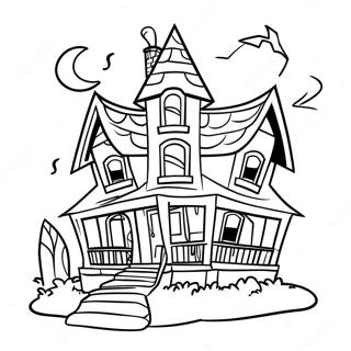 Skrammande Monsterhus Malarbild 120579 55292