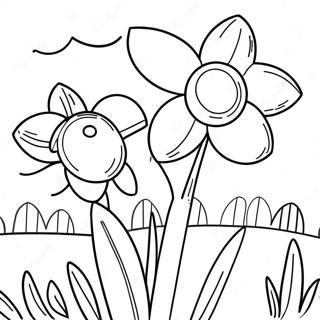 Realistisk Pasklilja I Tradgarden Malarbild 120659-55362