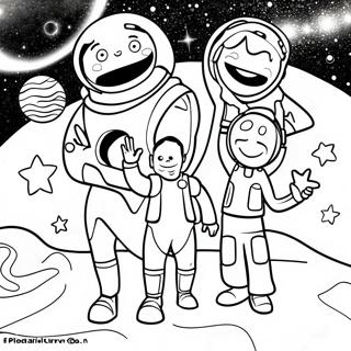 Fargglada Stjarniga Vbs Karaktarer Malarbild 120860 55700