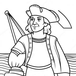 Aventyrlig Christofer Columbus Malarbild 120912-55550