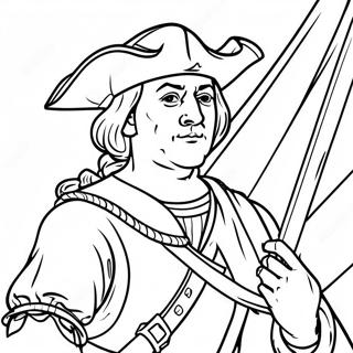 Aventyrlig Christofer Columbus Malarbild 120912-55551