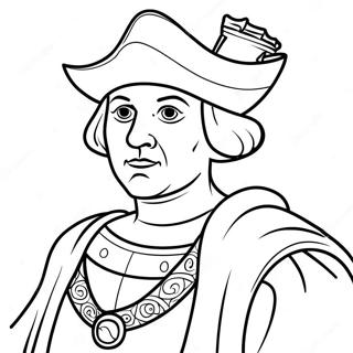 Aventyrlig Christofer Columbus Malarbild 120912-55737