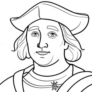 Utforskande Christopher Columbus Malarbild 120914-55745