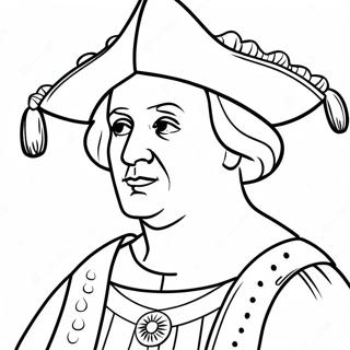 Utforskande Christopher Columbus Malarbild 120914-55748