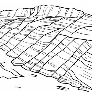 Vackra Sedimentara Stenlager Malarbild 121119-55909