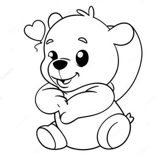 Nalle Puh Med Ett Stort Hjarta Malarbild 121270-55999