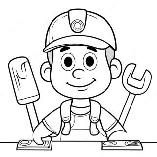 Handy Manny Med Verktyg Malarbild 121426-56117